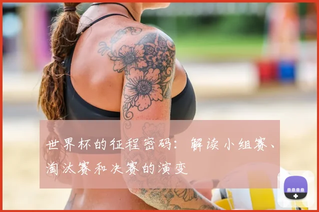 世界杯的征程密码：解读小组赛、淘汰赛和决赛的演变